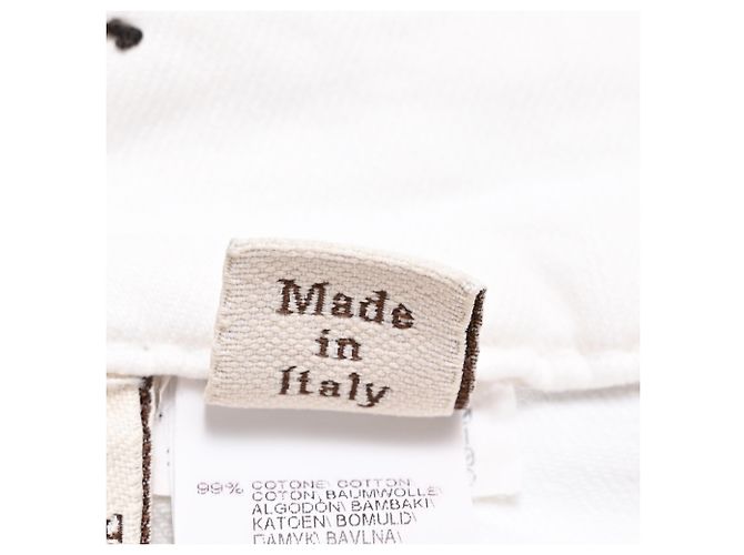 Jeans Straight-Leg Brunello Cucinelli in cotone bianco Crudo - vista 5