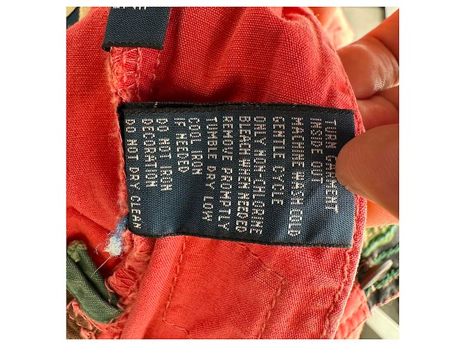 Bermudas Cargo Estampadas Polo by Ralph Lauren en Algodón Rojo Roja - vista 13