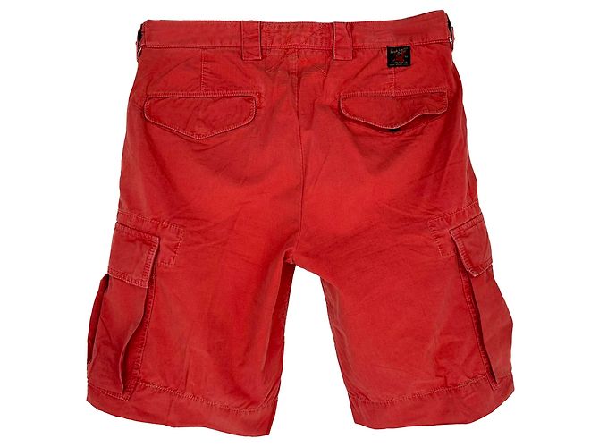 Bermudas Cargo Estampadas Polo by Ralph Lauren en Algodón Rojo Roja - vista 2