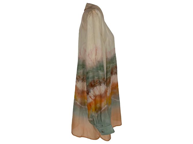 Camicia rilassata Zimmermann Daylight in seta multicolore - vista 2