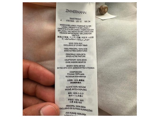 Camicia rilassata Zimmermann Daylight in seta multicolore - vista 6