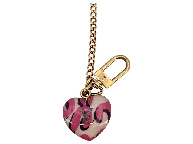 Louis Vuitton Portamonete Coeur Vernis Sprouse Leopard Beige e Rosa - vista 7