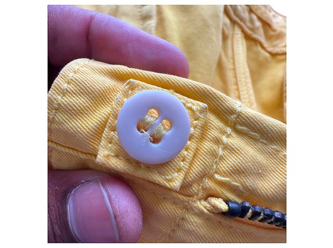 Bermudas bordadas de algodón amarillo de Polo by Ralph Lauren - vista 11