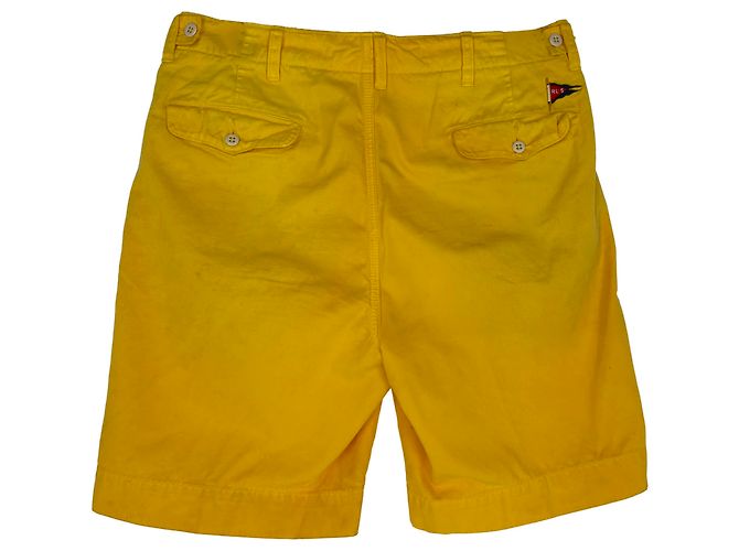 Bermudas bordadas de algodón amarillo de Polo by Ralph Lauren - vista 3