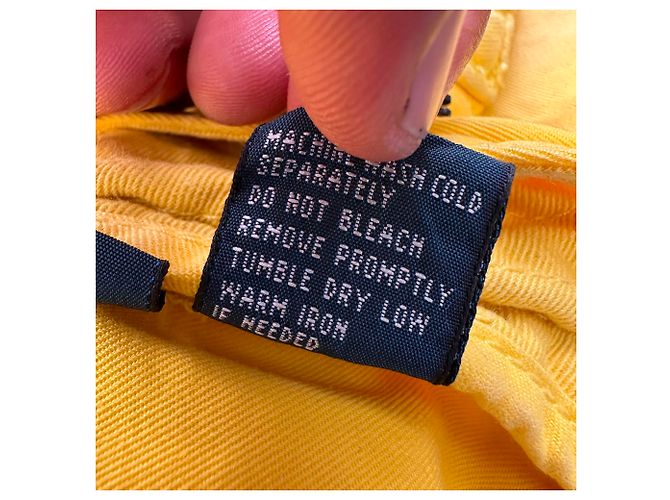 Bermudas bordadas de algodón amarillo de Polo by Ralph Lauren - vista 4