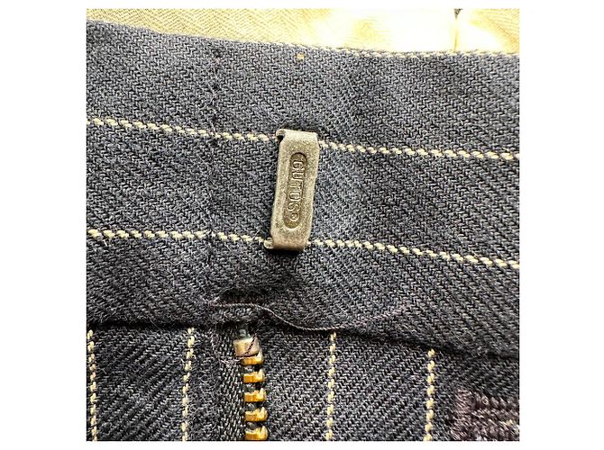 Pantaloncini a righe Polo by Ralph Lauren in lino blu navy - vista 10