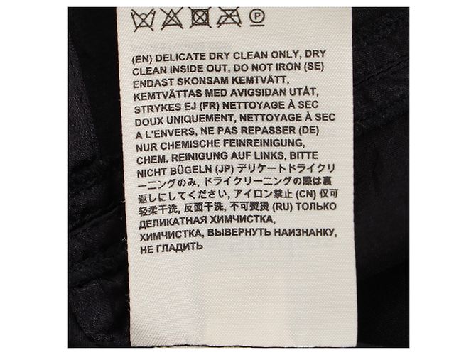 Abito midi Darienne di Acne Studios in raso nero con rilievo floreale - vista 6