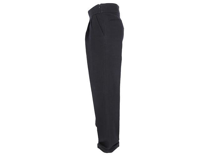 Dries Van Noten Hose aus schwarzer Wolle - Ansicht 2