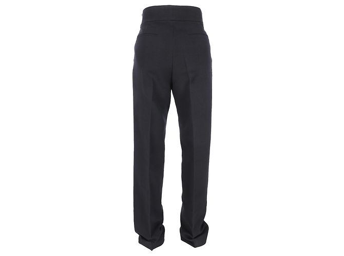 Dries Van Noten Hose aus schwarzer Wolle - Ansicht 3