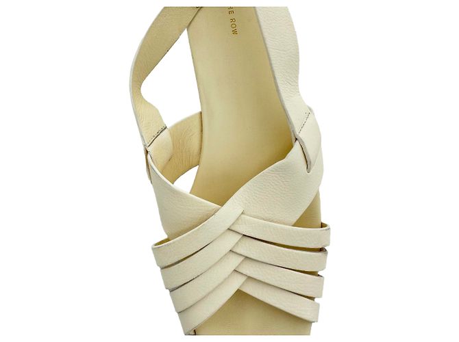 Sandali Meera in pelle The Row in pelle Cream Bianco Crudo - vista 10