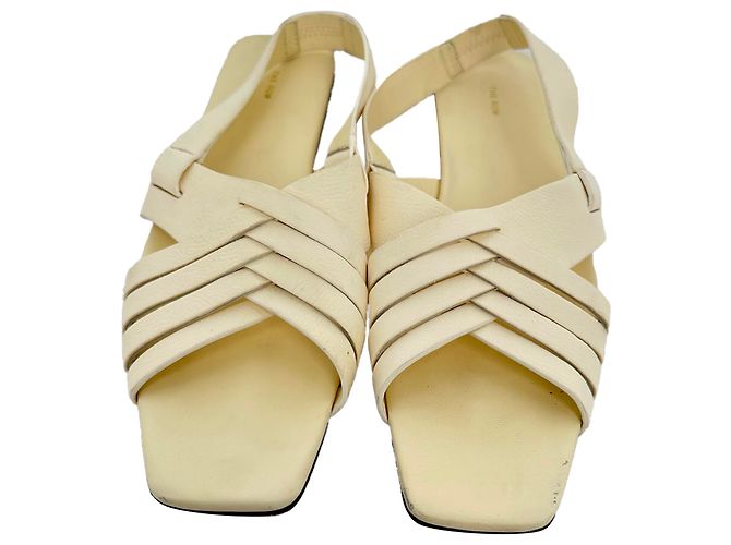 Sandali Meera in pelle The Row in pelle Cream Bianco Crudo - vista 3