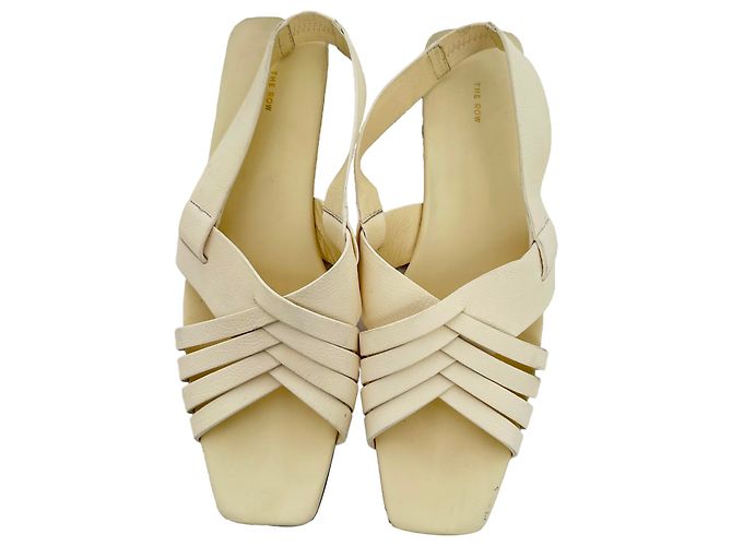 Sandali Meera in pelle The Row in pelle Cream Bianco Crudo - vista 4