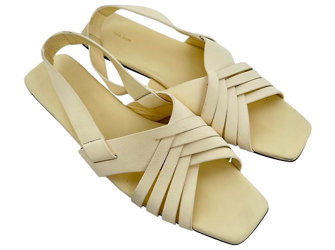 Sandali Meera in pelle The Row in pelle Cream Bianco Crudo - vista 5