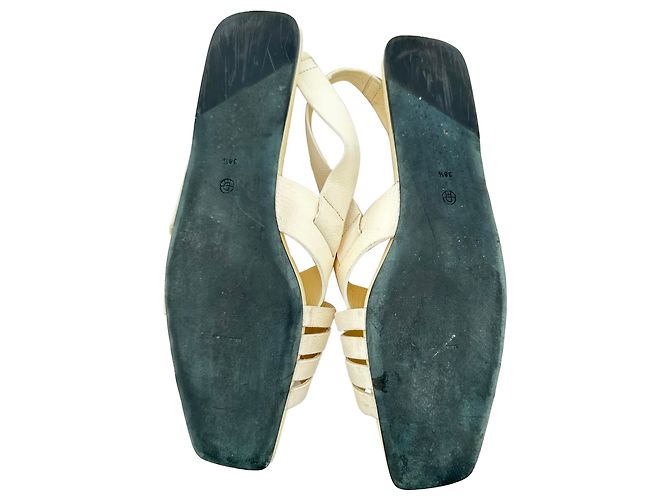 Sandali Meera in pelle The Row in pelle Cream Bianco Crudo - vista 8