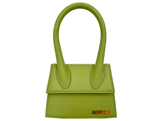 Borsa Jacquemus Large Le Chiquito in pelle di vitello verde Stampa python - vista 2