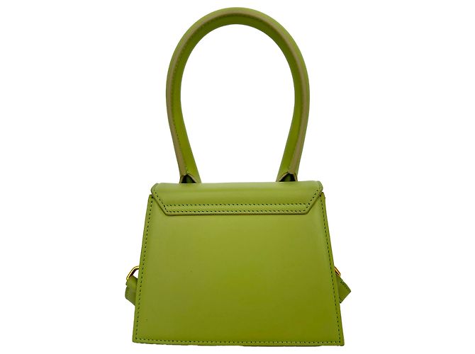 Borsa Jacquemus Large Le Chiquito in pelle di vitello verde Stampa python - vista 5