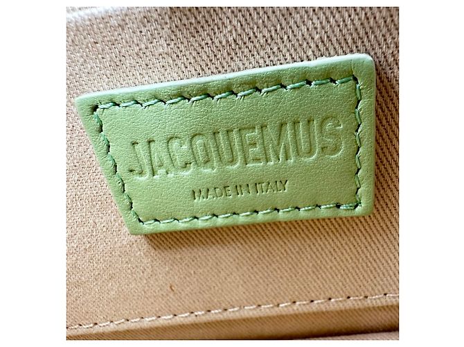 Borsa Jacquemus Large Le Chiquito in pelle di vitello verde Stampa python - vista 9
