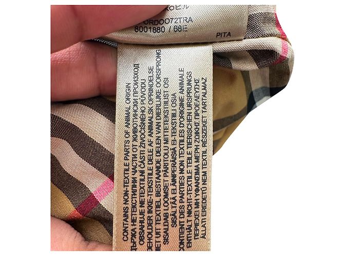 Gabardina Burberry Bradfield con botonadura doble en algodón beige - vista 12