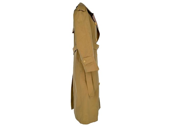 Gabardina Burberry Bradfield con botonadura doble en algodón beige - vista 2