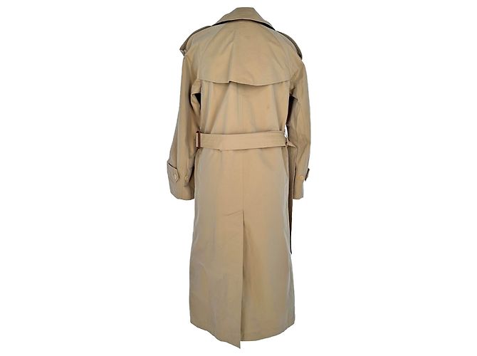 Gabardina Burberry Bradfield con botonadura doble en algodón beige - vista 3