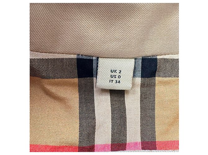 Gabardina Burberry Bradfield con botonadura doble en algodón beige - vista 4