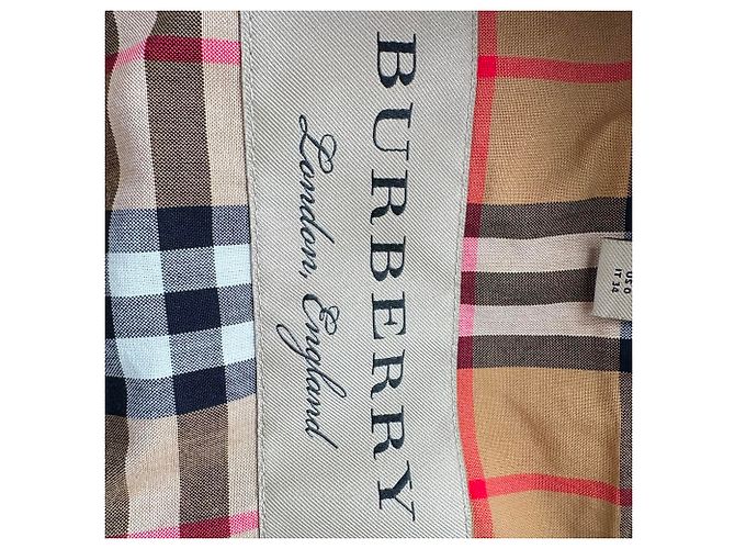 Gabardina Burberry Bradfield con botonadura doble en algodón beige - vista 5