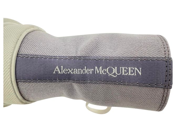 Sneakers alte Alexander Mcqueen Tread Slick in cotone viola Porpora - vista 11