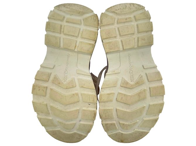 Sneakers alte Alexander Mcqueen Tread Slick in cotone viola Porpora - vista 12