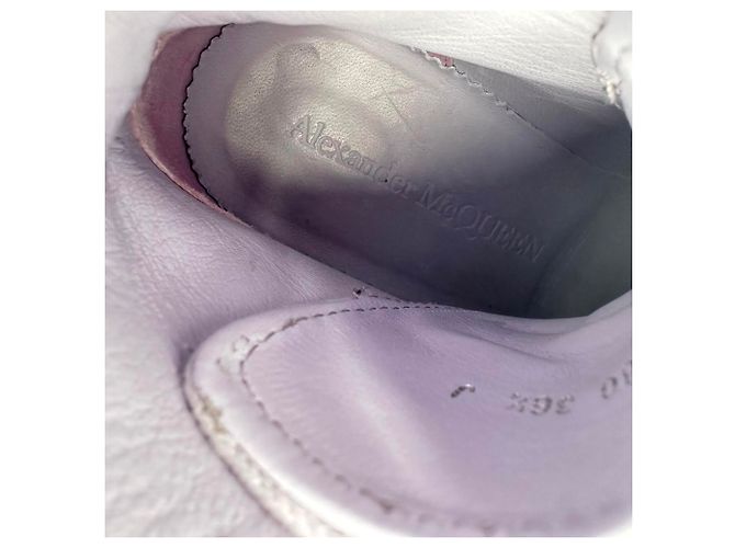Sneakers alte Alexander Mcqueen Tread Slick in cotone viola Porpora - vista 14