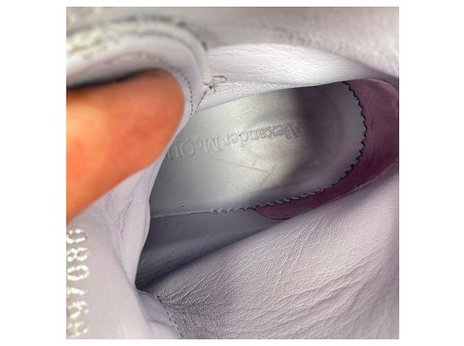 Sneakers alte Alexander Mcqueen Tread Slick in cotone viola Porpora - vista 16