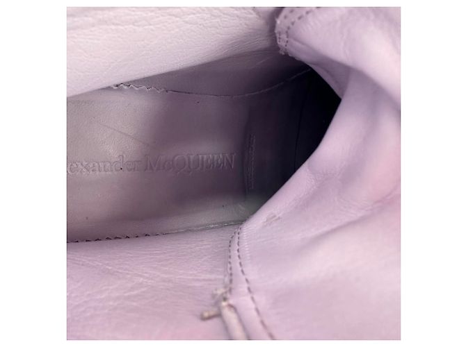 Sneakers alte Alexander Mcqueen Tread Slick in cotone viola Porpora - vista 17