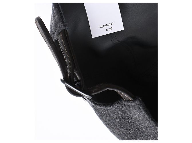 Brunello Cucinelli Flanell-Baseballkappe aus grauer Wolle - Ansicht 13