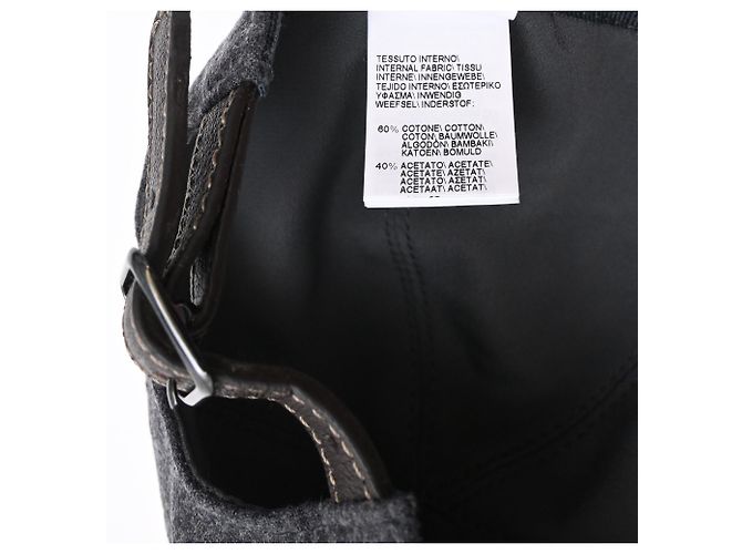 Brunello Cucinelli Flanell-Baseballkappe aus grauer Wolle - Ansicht 7