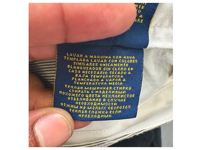 Pantaloncini Ralph Lauren con ricamo teschio in cotone grigio - vista 4
