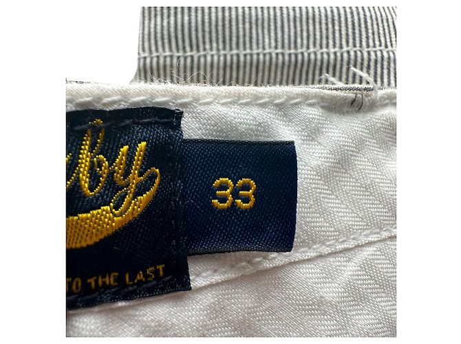 Pantaloncini Ralph Lauren con ricamo teschio in cotone grigio - vista 6