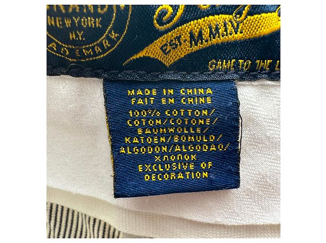 Pantaloncini Ralph Lauren con ricamo teschio in cotone grigio - vista 8