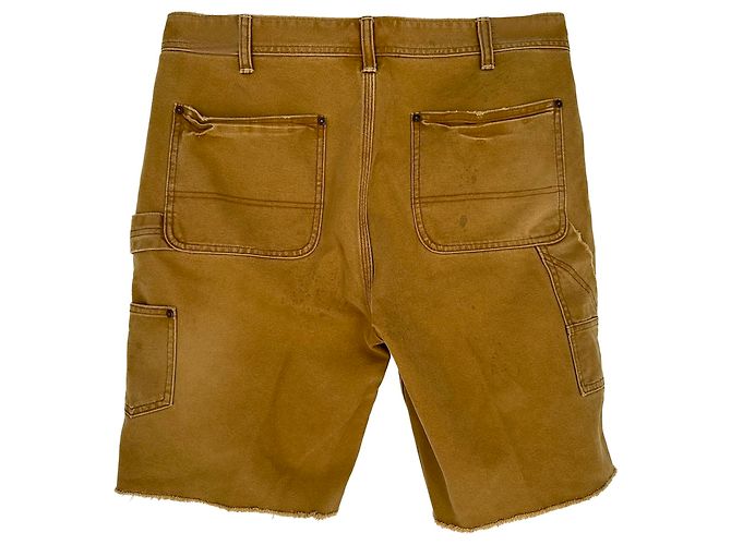 Short Vintage Polo by Ralph Lauren en coton marron Rouge - vue 2