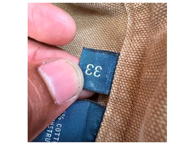 Short Vintage Polo by Ralph Lauren en coton marron Rouge - vue 7