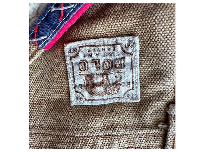 Short Vintage Polo by Ralph Lauren en coton marron Rouge - vue 9