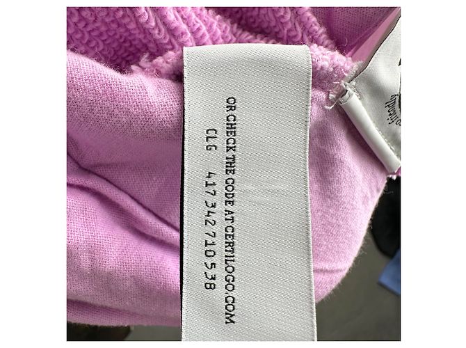 Off White Calças de jogging de perna reta Off-White Diag-Striped em algodão roxo - vista 5