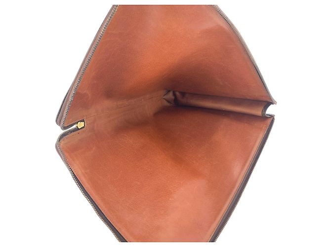 Louis Vuitton Clutch Portfolio Poche Documents in tela monogram marrone - vista 5