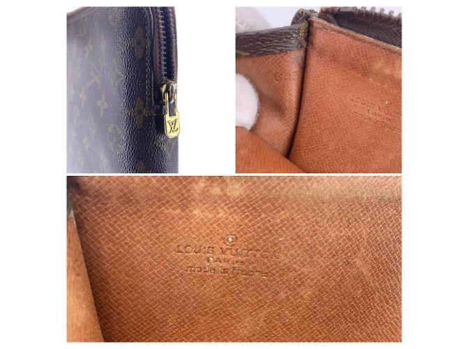 Louis Vuitton Clutch Portfolio Poche Documents in tela monogram marrone - vista 6