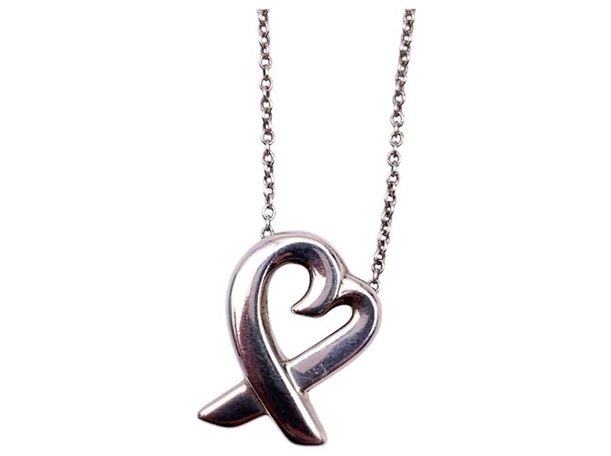 Tiffany & Co Collana con pendente Tiffany Silver Sterling Loving Heart Paloma Picasso Argento - vista 3
