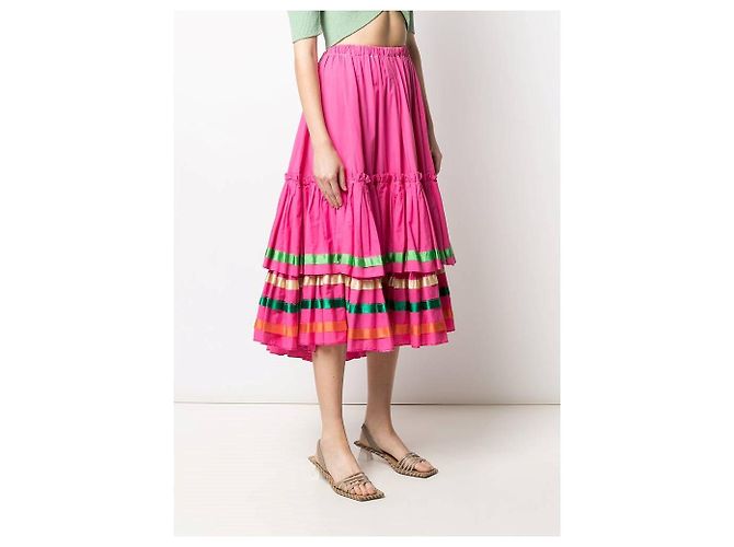 Autre Marque A.N.G.E.L.O. Vintage Cult Women's Skirts Rosa - vista 4