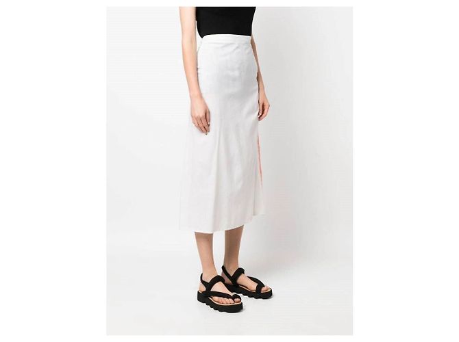 Yohji Yamamoto Gonna anni 2000 Blanco - vista 4