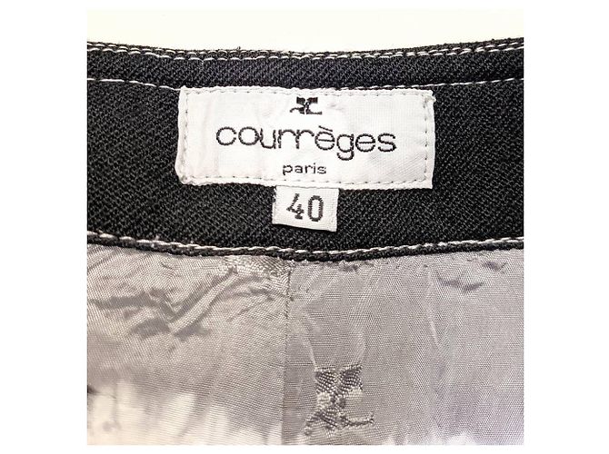 Autre Marque Courrèges Falda años 2000 Negro - vista 6