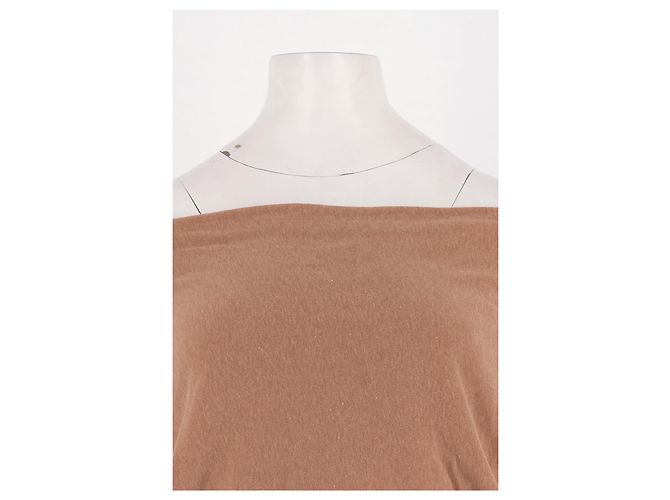 Autre Marque Pull coupe droite camel - vue 2