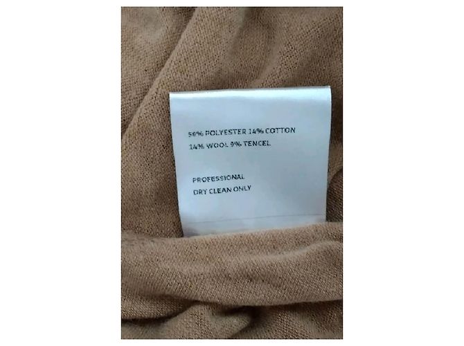 Autre Marque Pull coupe droite camel - vue 8