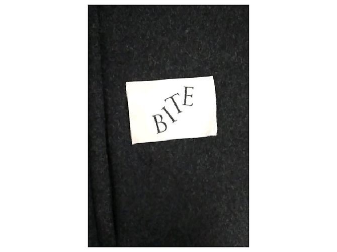 Autre Marque Wollmantel anthrazit Anthrazitgrau - Ansicht 7