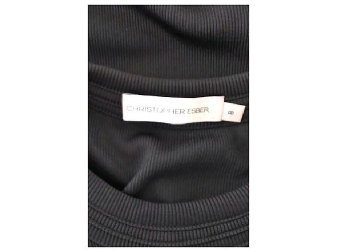 Autre Marque CHRISTOPHER ESBER Maxikleid Schwarz - Ansicht 7